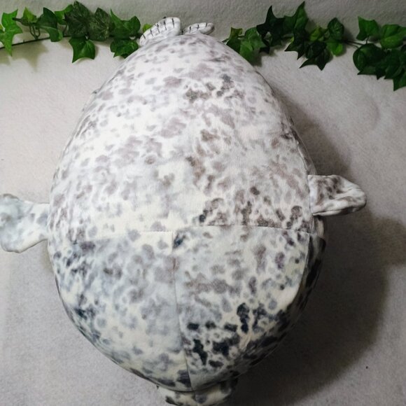 EUC: Spotted Seal Gray & White Super Squishy Vibrating Spotted Plush Pillow - Picture 2 of 7